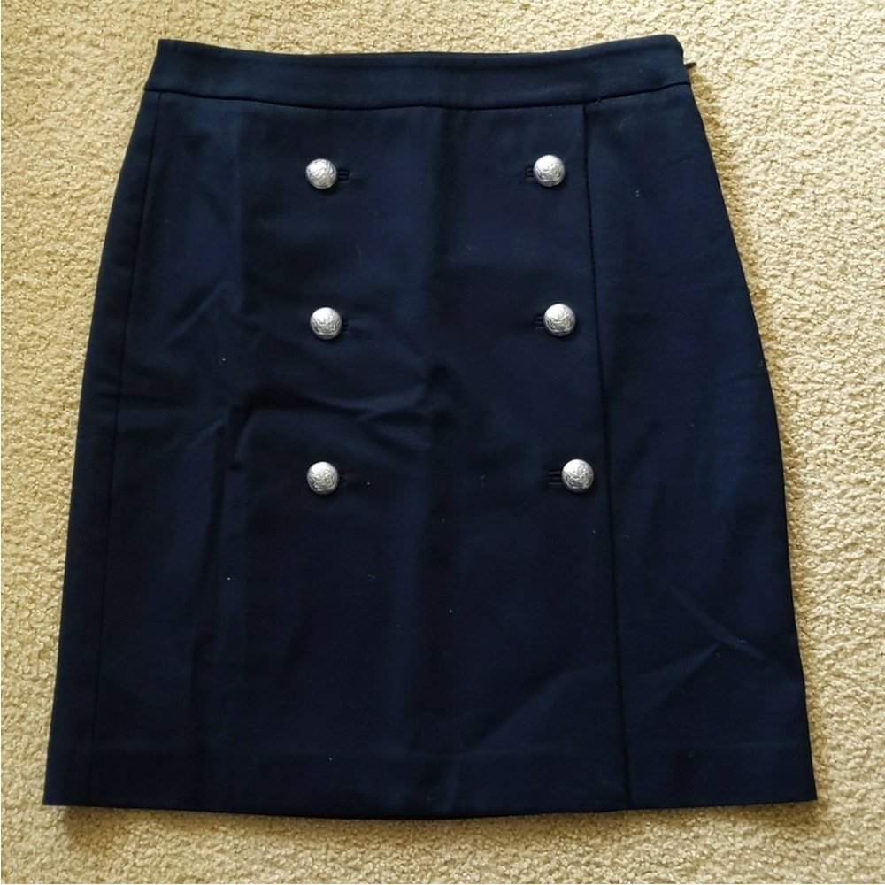 Talbots Business Professional Navy Pencil Skirt